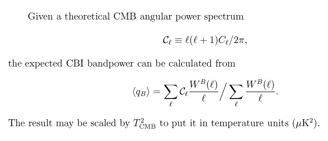 Band power calculation